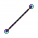 Industrial-Piercing Stahl 316L Kugeln Glanz Effekt Mehrfarbig