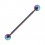 Industrial-Piercing Stahl 316L Kugeln Glanz Effekt Mehrfarbig