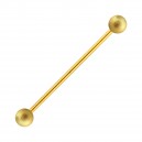 Industrial-Piercing Stahl 316L Kugeln Glanz Effekt Golden