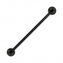 Industrial-Piercing Stahl 316L Kugeln Glanz Effekt Schwarz