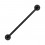 Industrial-Piercing Stahl 316L Kugeln Glanz Effekt Schwarz