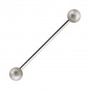 Industrial-Piercing Stahl 316L Kugeln Glanz Effekt Silber