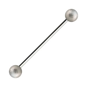 Industrial-Piercing Stahl 316L Kugeln Glanz Effekt Silber