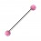 Industrial-Piercing Titan Grad 23 Rosa Synthetische Opale