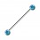 Industrial-Piercing Titan Grad 23 Blaue / Gr&uuml;ne Synthetische Opale