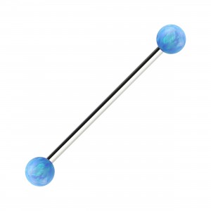 Industrial-Piercing Titan Grad 23 Bleue Synthetische Opale