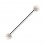 Industrial-Piercing Titan Grad 23 Wei&szlig;e Synthetische Opale