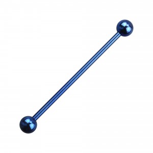 Industrial-Piercing Titan Grad 23 Eloxiert Dunkelblau Kugeln