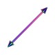 Industrial-Piercing Titan Grad 23 Eloxiert Mehrfarbig Spitzen