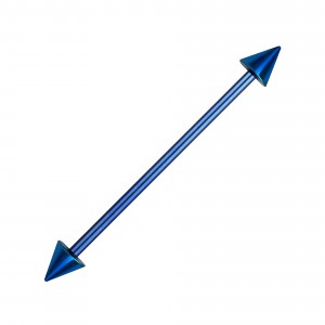 Industrial-Piercing Titan Grad 23 Eloxiert Dunkelblau Spitzen