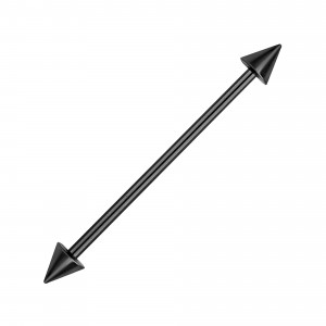 Industrial-Piercing Titan Grad 23 Eloxiert Schwarz Spitzen