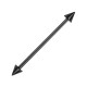 Industrial-Piercing Titan Grad 23 Eloxiert Schwarz Spitzen