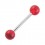 Transparent Red Acrylic Tongue Ring