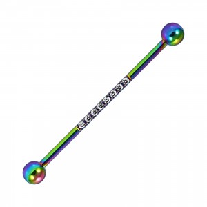 Industrial-Piercing Stahl 316L Mehrfarbig 8 Lineare Strasssteine