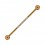 Piercing Industrial Stahl 316L Golden Rosa 8 Lineare Strasssteine