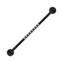 Piercing Industrial Acero 316L Negro 8 Lineales Strass
