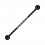 Industrial-Piercing Stahl 316L Schwarz 8 Lineare Strasssteine