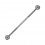 Industrial-Piercing Stahl 316L Metallisiert 8 Lineare Strasssteine