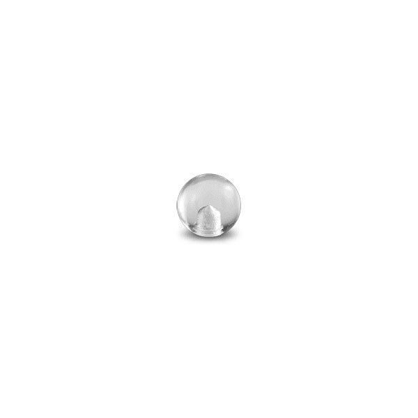 Piercing-Kugel Schmuck Ball Weiß Acryl Schwalbe1,6 x 5 und 6 mm 