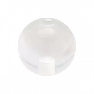 Einzelne Piercing-Kugel Acryl Transparent UV