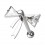 Piercing Helix Stahl 316L Metallisiert Schmetterlingsschleife Zwei Strass
