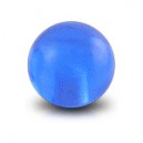 Boule de Piercing Acrylique Bleue Clair Transparente UV Seule
