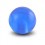 Bola de Piercing Acrílico Azul Claro Transparentee UV Sólo