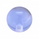 Bola de Piercing Acrílico Azul Claro Transparentee UV Sólo