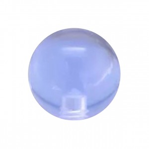 Einzelne Piercing-Kugel Acryl Hellblau Transparent UV