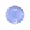 Einzelne Piercing-Kugel Acryl Hellblau Transparent UV
