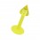 Piercing Tragus / Labret Stud Bioflex Jaune Pique
