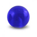 Boule de Piercing Acrylique Bleue Foncé Transparente UV Seule