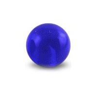 Bola de Piercing Acrílico Azul Oscuro Transparentee UV Sólo
