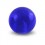 Transparent Acrylic UV Blue Barbell Ball