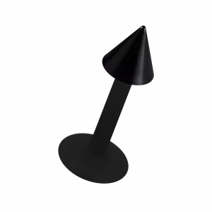Labret- / Tragus-Piercing Stecker Bioflex Schwarz Spitze