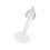 Labret- / Tragus-Piercing Stecker Bioflex Wei&szlig; Transparent Spitze