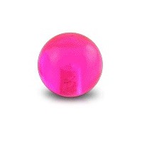 Nur Piercing Kugel Acryl Rosa Transparent UV