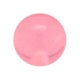 Boule de Piercing Acrylique Rose Transparente UV Seule