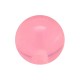 Einzelne Piercing-Kugel Acryl Rosa Transparent UV