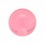Einzelne Piercing-Kugel Acryl Rosa Transparent UV