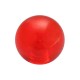 Einzelne Piercing-Kugel Acryl Rot Transparent UV
