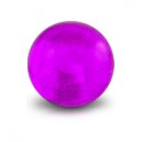 Bola de Piercing Acrílico Púrpura Transparentee UV Sólo