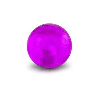 Boule de Piercing Acrylique Violette Transparente UV Seule