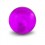 Boule Piercing Acrylique Violette Transparente UV