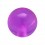 Nur Piercing Kugel Acryl Lila Transparent UV