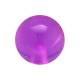 Einzelne Piercing-Kugel Acryl Lila Transparent UV