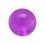 Einzelne Piercing-Kugel Acryl Lila Transparent UV