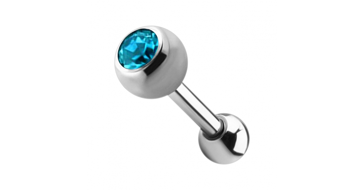 Turquoise hot sale tongue ring