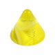 Einzelne Piercing-Spitze Acryl Marmoriert Gelb