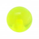 Bola de Piercing Acrílico Verde Transparentee UV Sólo